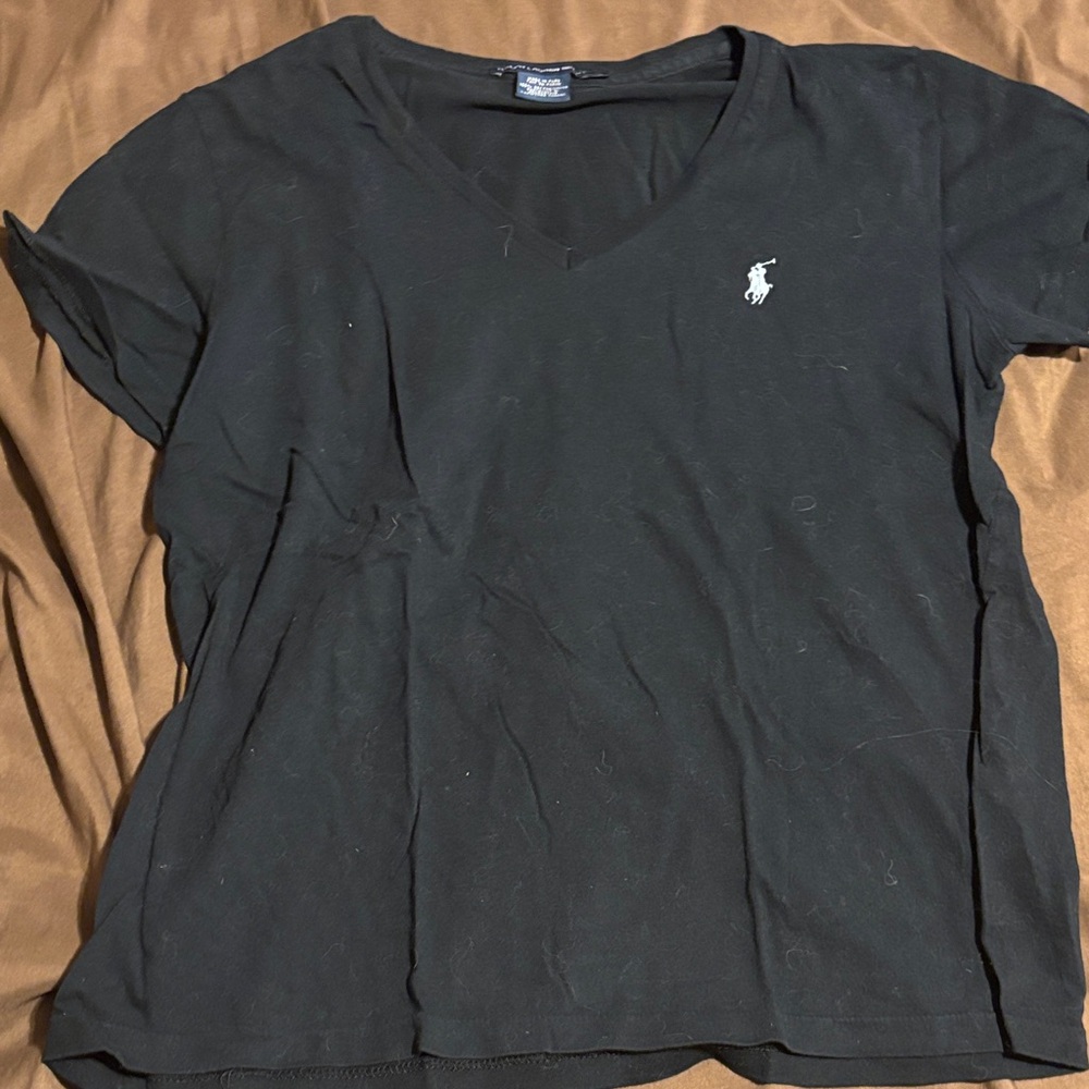 Ralph Lauren Black V-Neck Tee